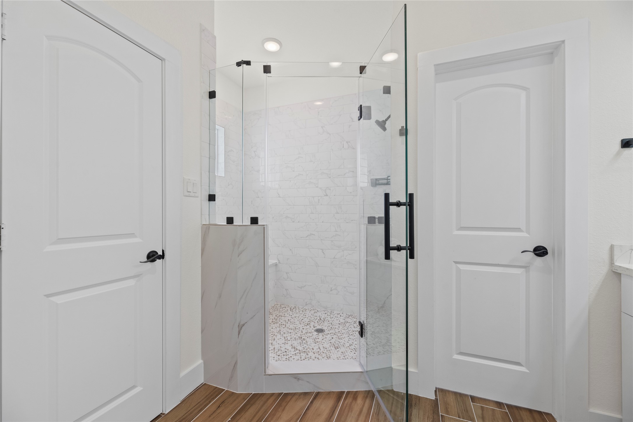 769 Marjorie Street Houston, TX 77088 - Photo 24 of 48 a bathroom with a shower and a shower