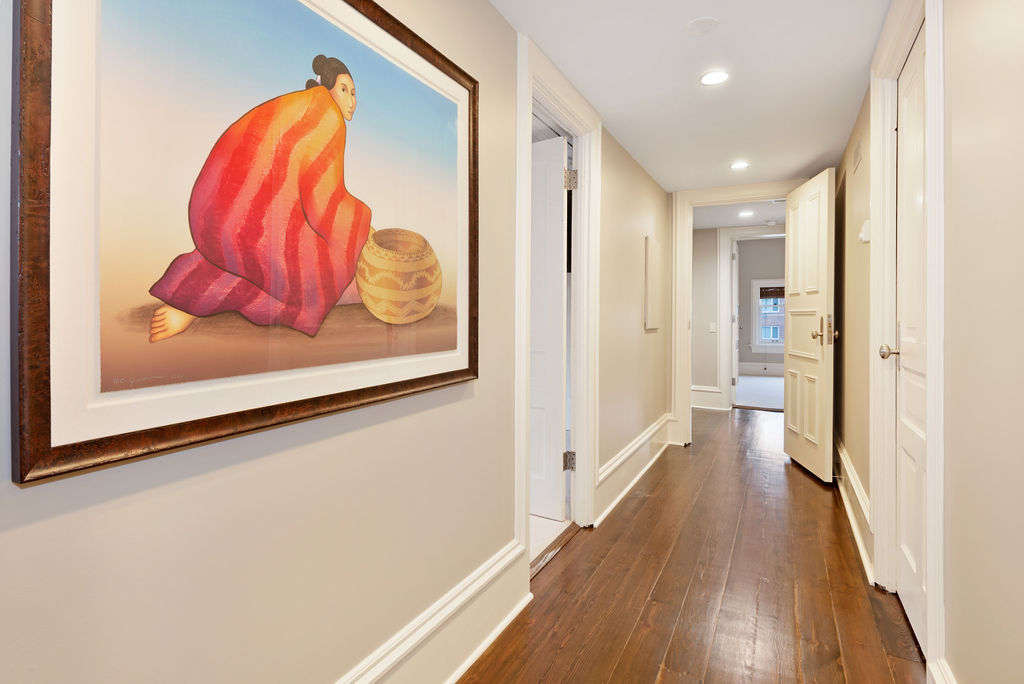 643 West Deming Place Chicago, IL 60614 - Photo 37 of 44 a view of a hallway with wooden floor