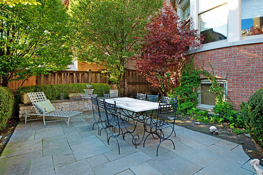 643 West Deming Place Chicago, IL 60614 - Photo 42 of 44 a view of backyard with outdoor seating a patio and plants