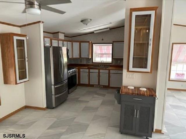 1621 Highway 9 Palermo, NJ 08230 - Photo 4 of 13 a kitchen with stainless steel appliances granite countertop a refrigerator and a sink