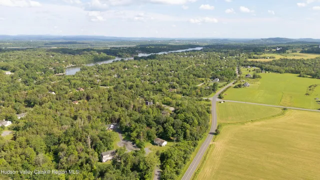 a view of a lake with a mountain view