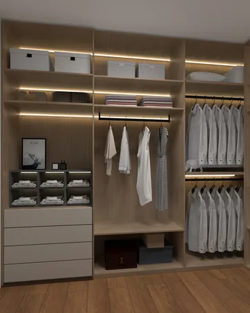 a kitchen with a sink cabinets and wooden floor