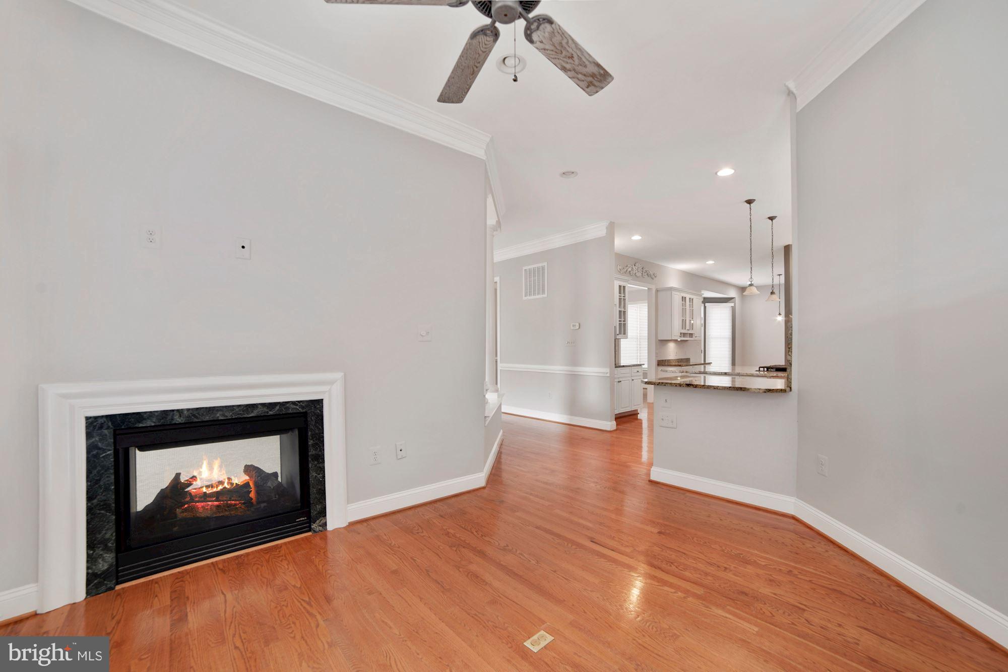8238 Snead Loop Gainesville, VA 20155 - Photo 14 of 49 a view of empty room with wooden floor and fireplace