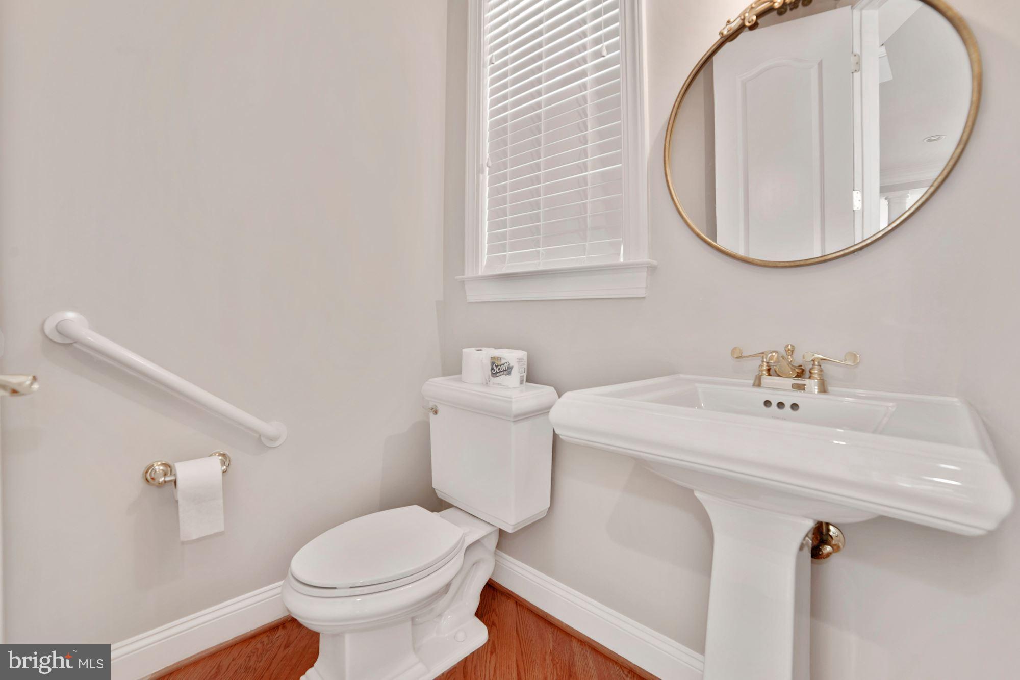 8238 Snead Loop Gainesville, VA 20155 - Photo 33 of 49 a bathroom with a sink a toilet and a mirror