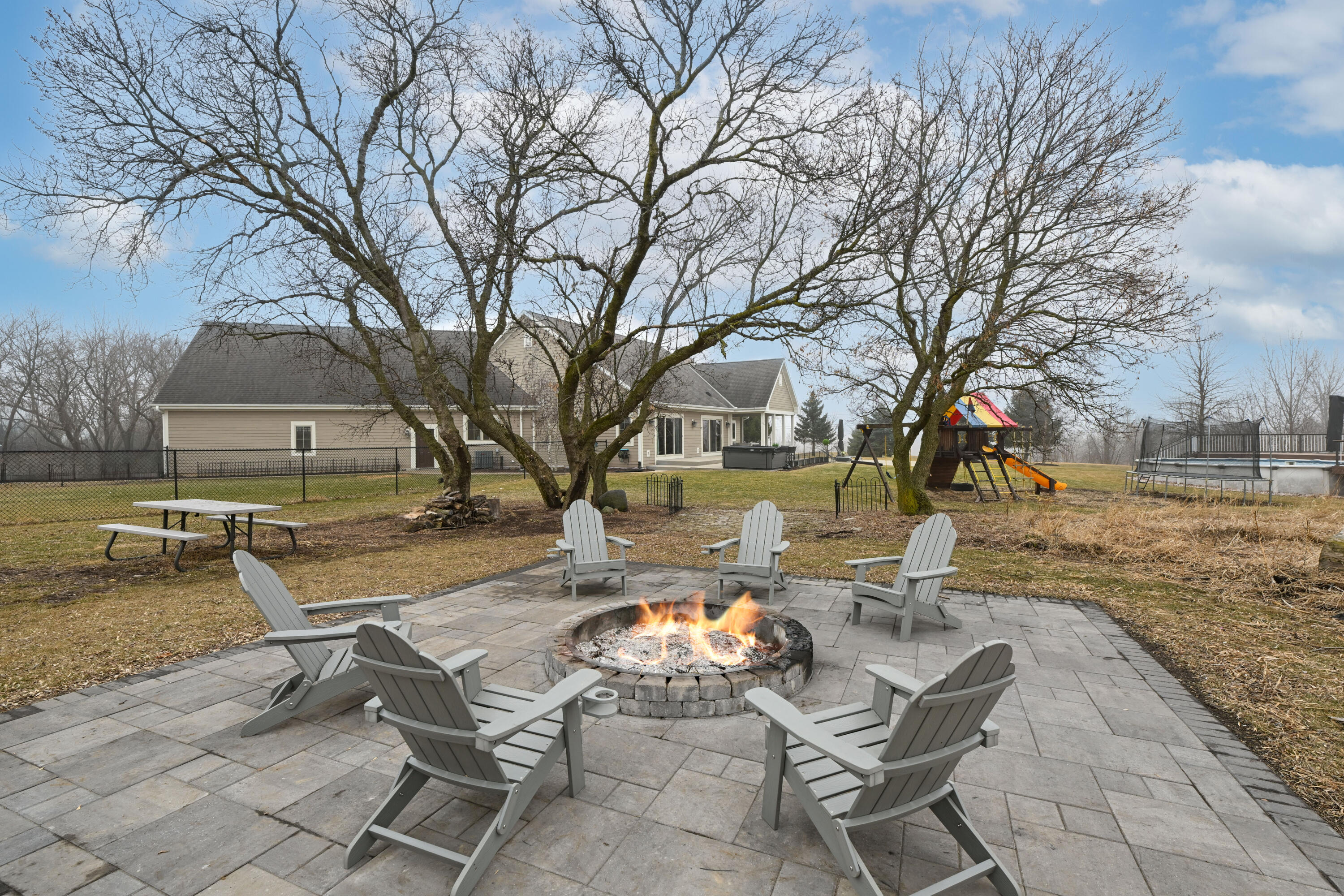 4722 West Oakwood Road Franklin, WI 53132 - Photo 35 of 41 Firepit Area