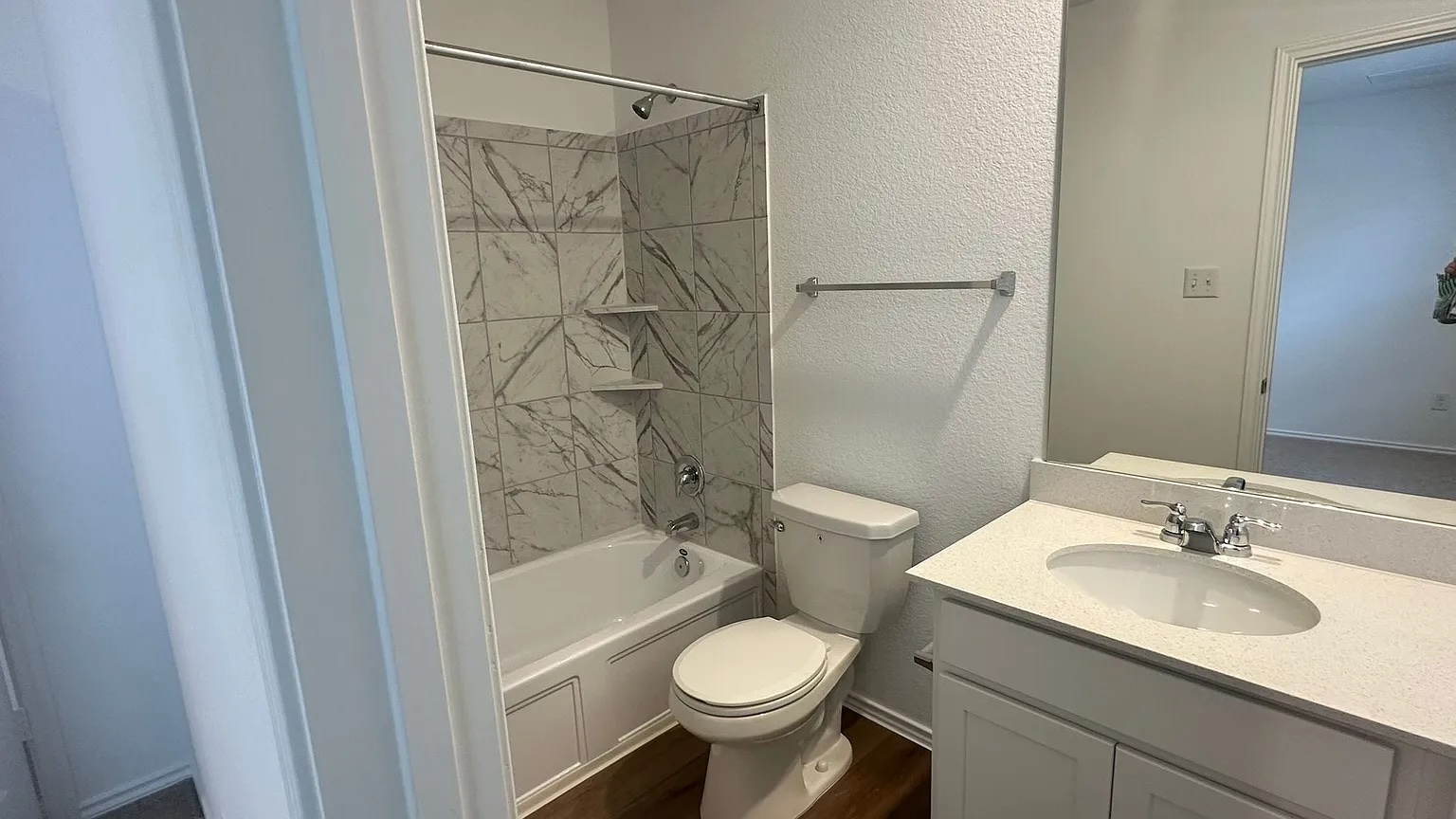 121 Tofalla Kyle, TX 78640 - Photo 15 of 37 a bathroom with a sink toilet and shower