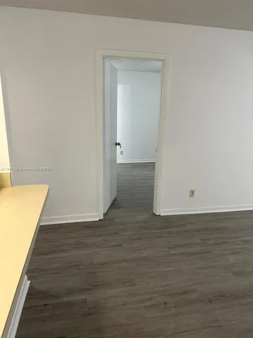 a view of small space with racks on the wall