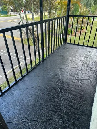 a view of a porch
