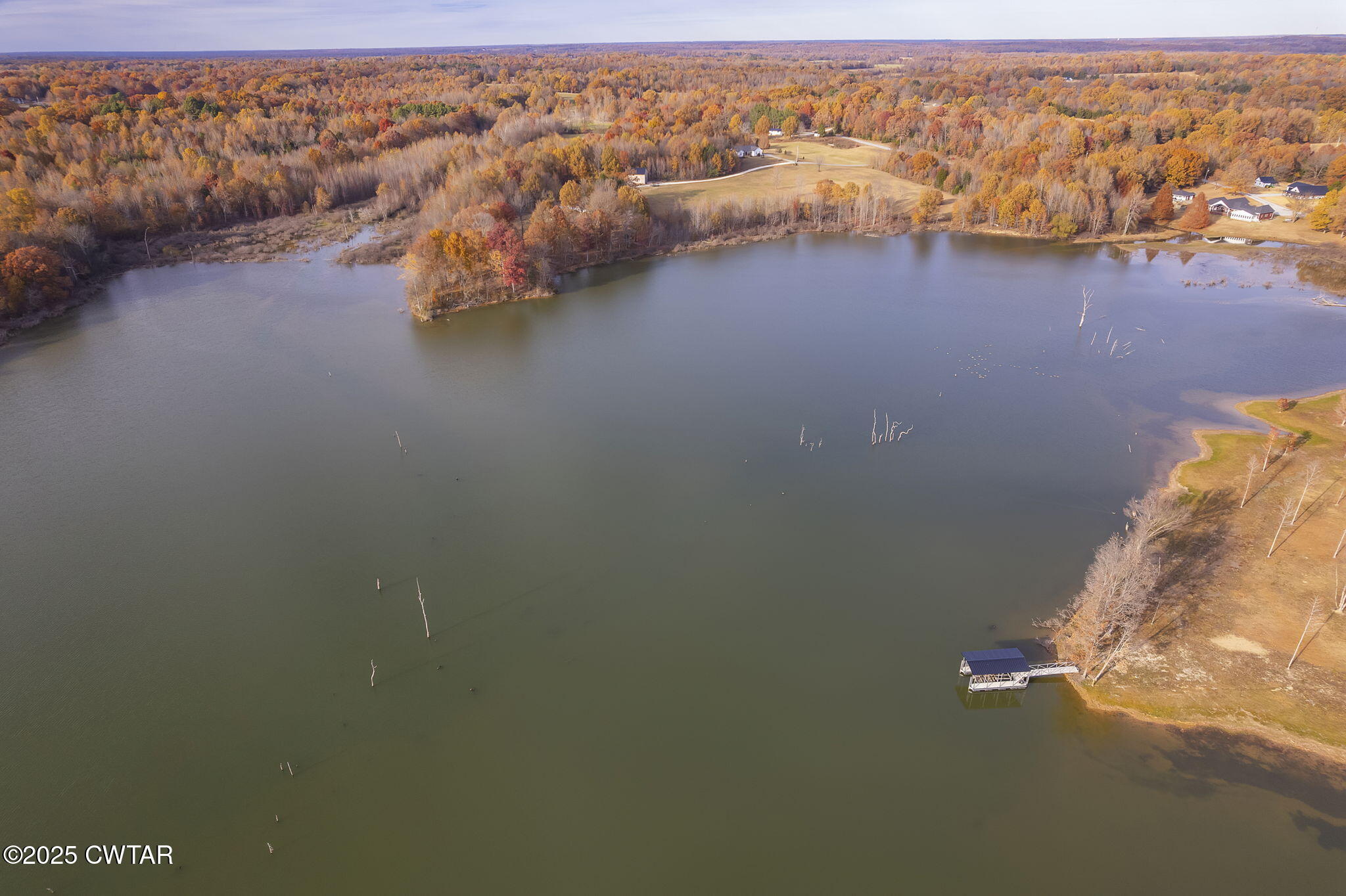 4 Vaughns Grove Road Trenton, TN 38382 - Photo 29 of 30 an aerial view of a house with a lake view