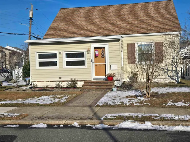 a front view of a house