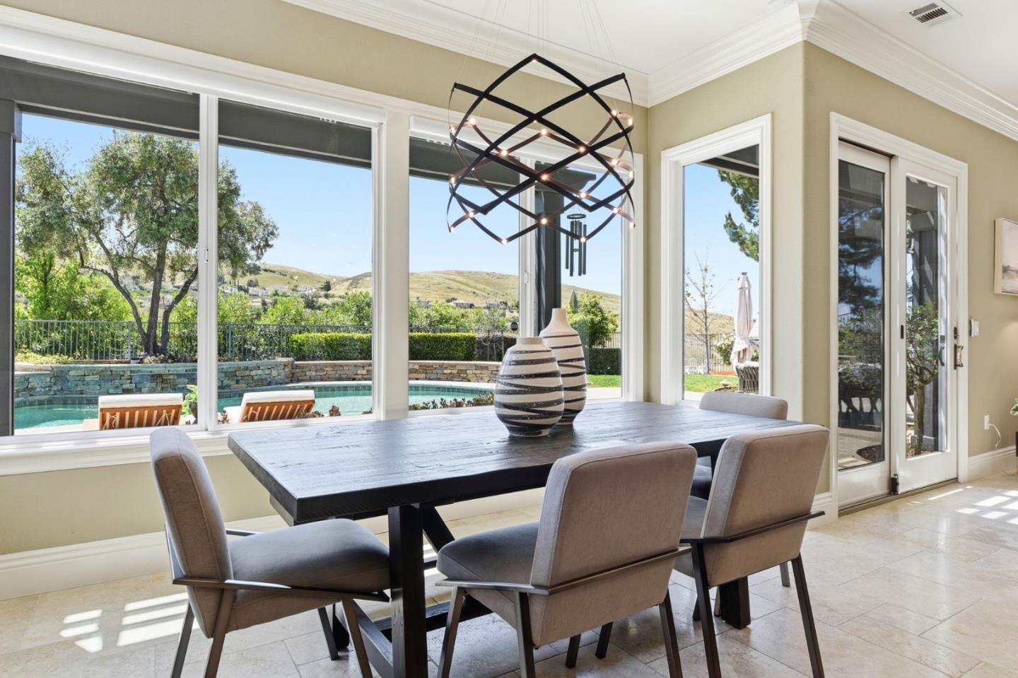 2566 Bentley Ridge Drive San Jose, CA 95138 - Photo 38 of 101 a view of a dining room with furniture window and outside view