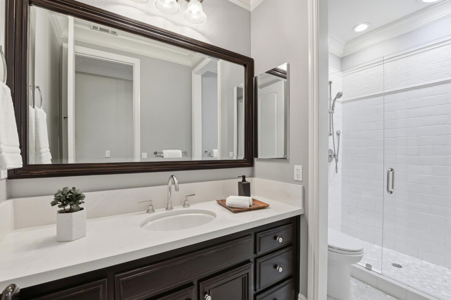 2566 Bentley Ridge Drive San Jose, CA 95138 - Photo 60 of 101 a bathroom with a sink and a mirror