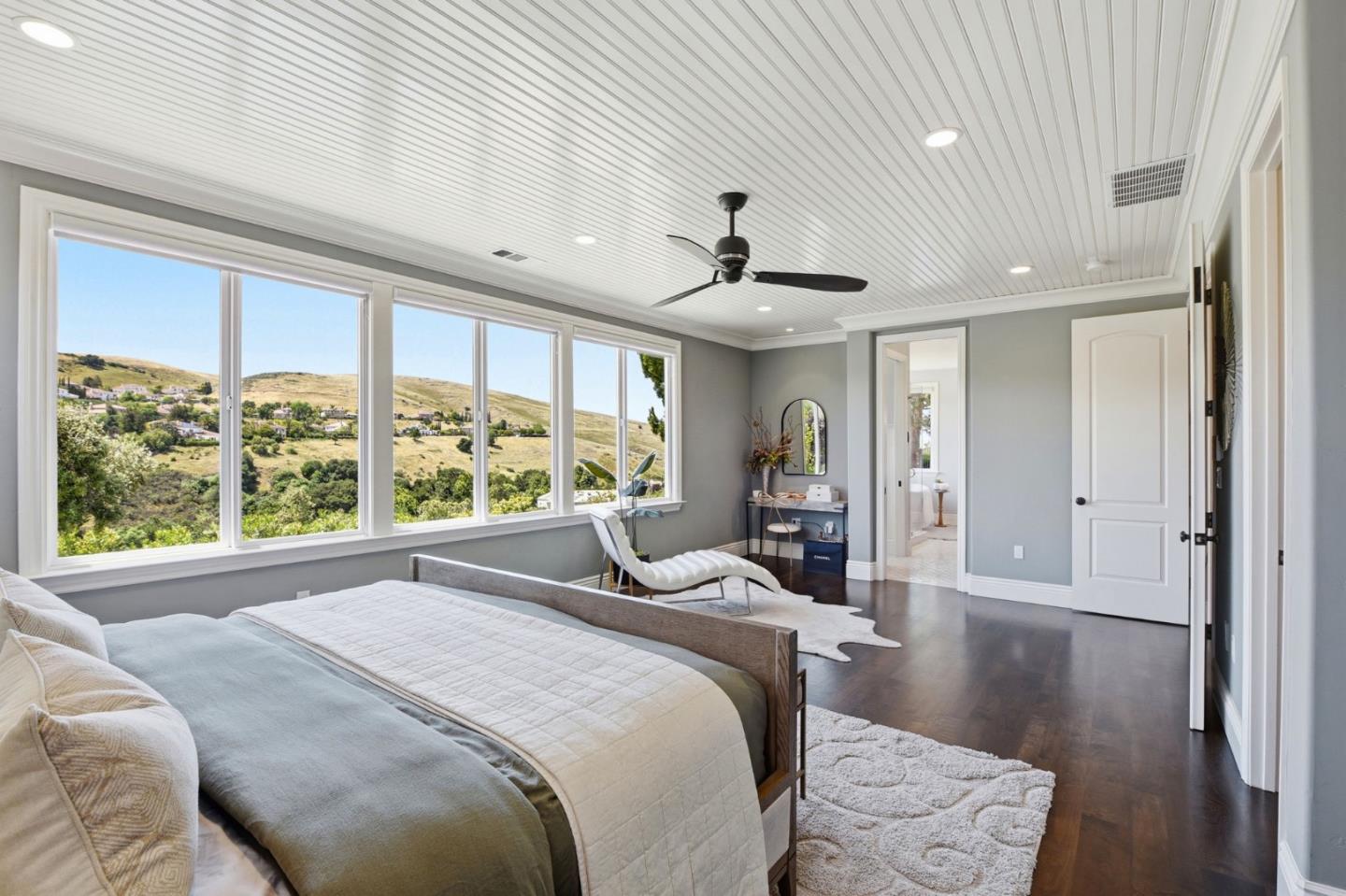 2566 Bentley Ridge Drive San Jose, CA 95138 - Photo 68 of 101 a bedroom with a large bed and a large window
