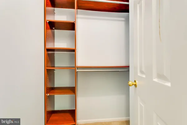 a close view of closet