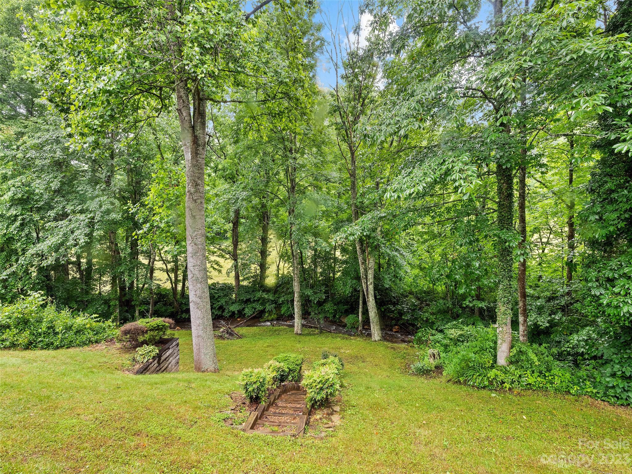 205 Columbus Cove Road Waynesville, NC 28785 - Photo 11 of 33 a view of a garden with a tree