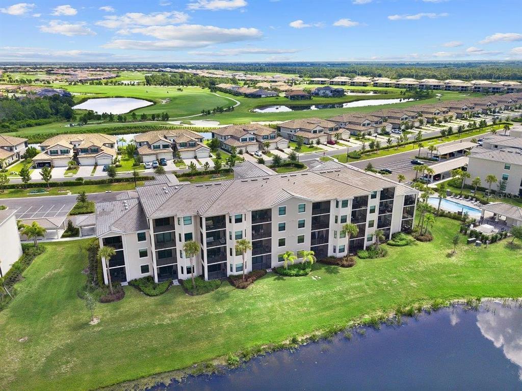 17724 Gawthrop Drive, Unit 204 Bradenton, FL 34211 - Photo 52 of 55 an aerial view of a house with a garden view