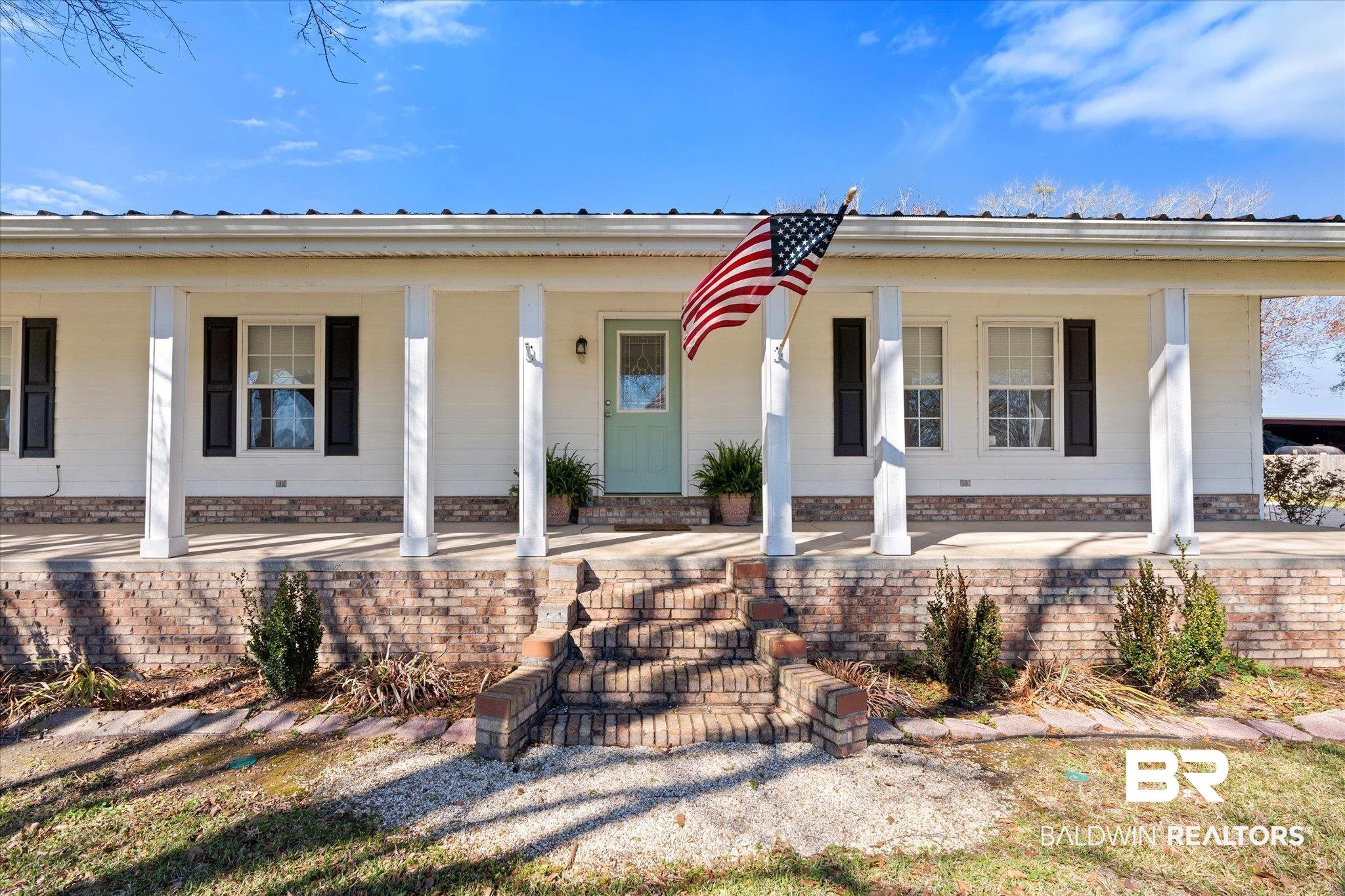 14280 Cat Deakle Road Grand Bay, AL 36541 - Photo 3 of 51 Single story home featuring covered porch and metal roof