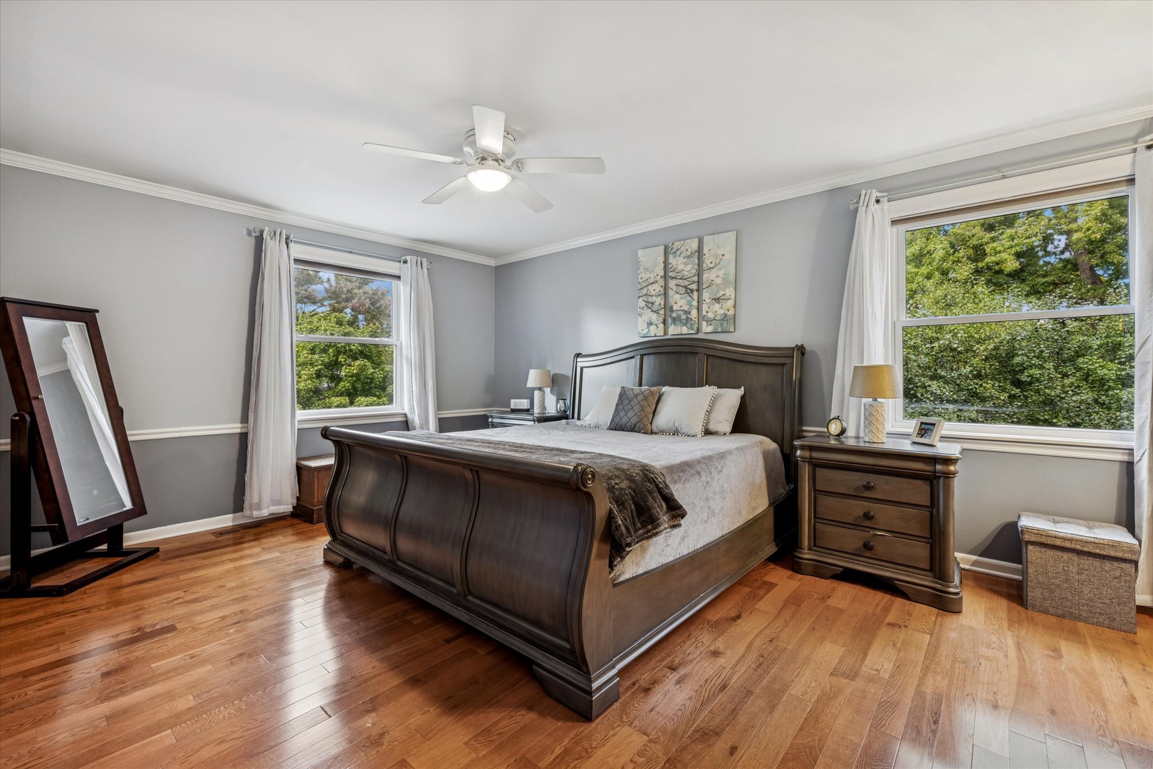 1355 North King George Court Palatine, IL 60067 - Photo 16 of 34 a bedroom with a bed and a large window