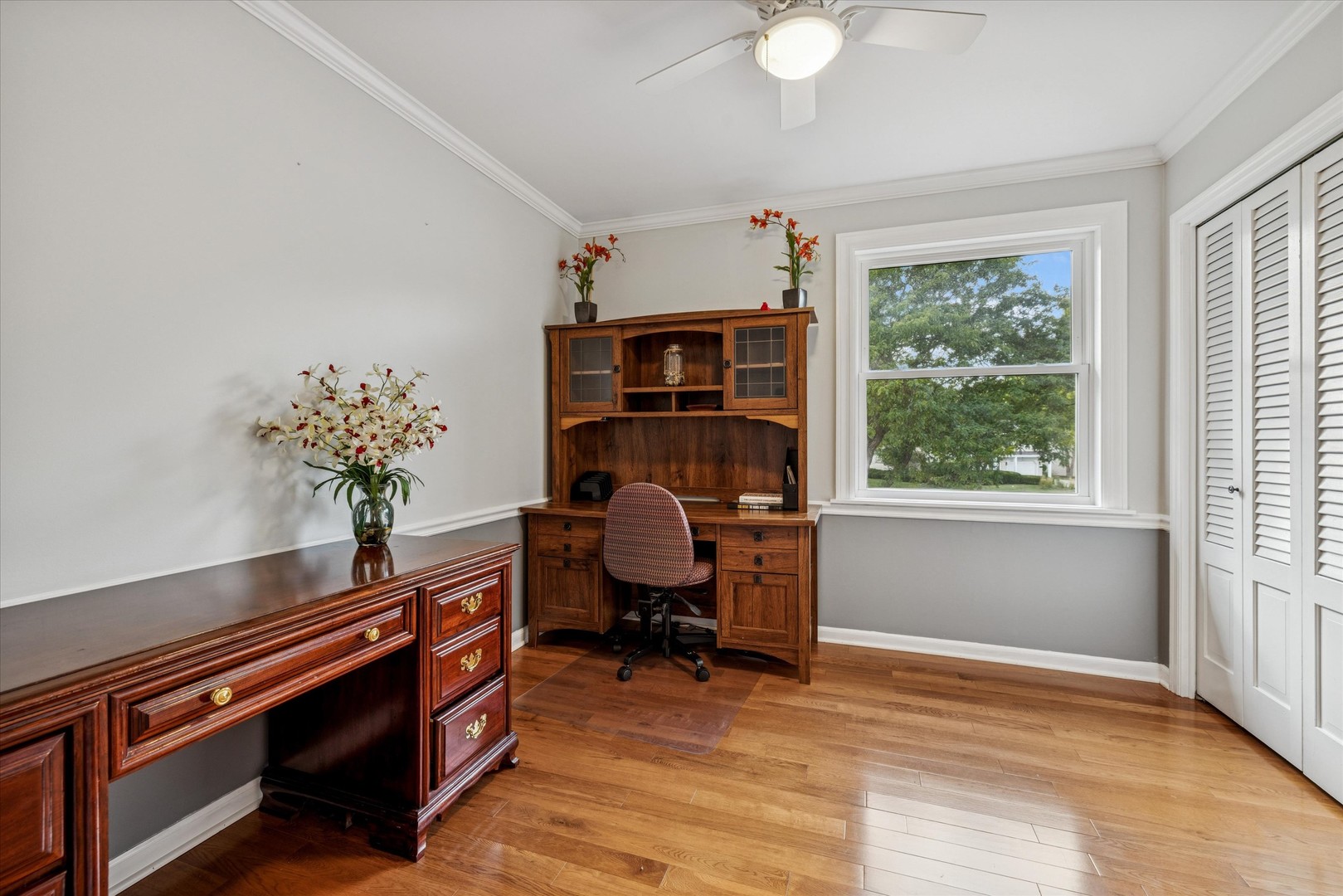 1355 North King George Court Palatine, IL 60067 - Photo 21 of 34 a view of a workspace with furniture and a window