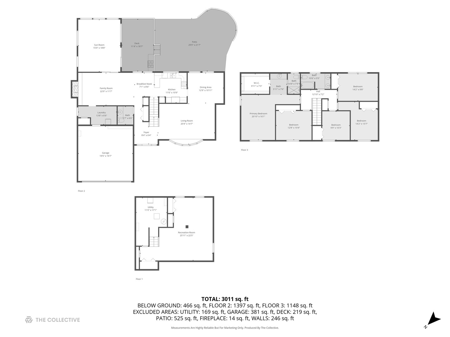 1355 North King George Court Palatine, IL 60067 - Photo 31 of 34 a picture of floor plan