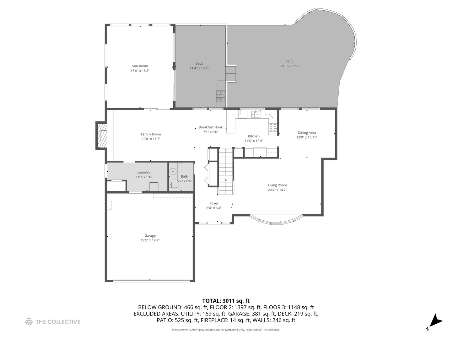 1355 North King George Court Palatine, IL 60067 - Photo 32 of 34 a picture of floor plan