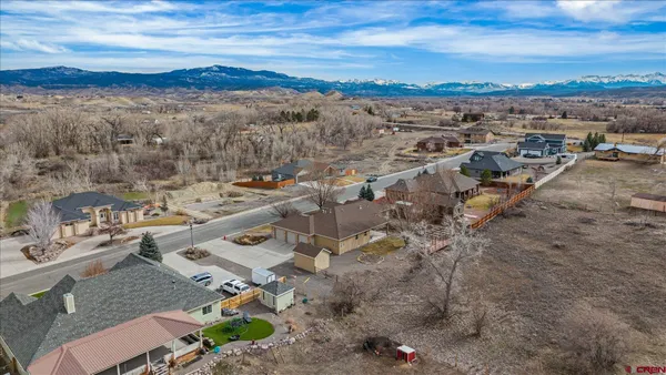 an aerial view of multiple house