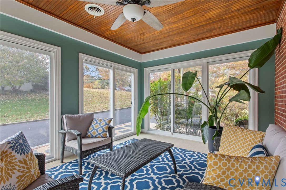3819 Wakefield Road Richmond, VA 23235 - Photo 13 of 49 a balcony with furniture and a potted plant