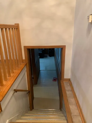 a view of a storage in a room