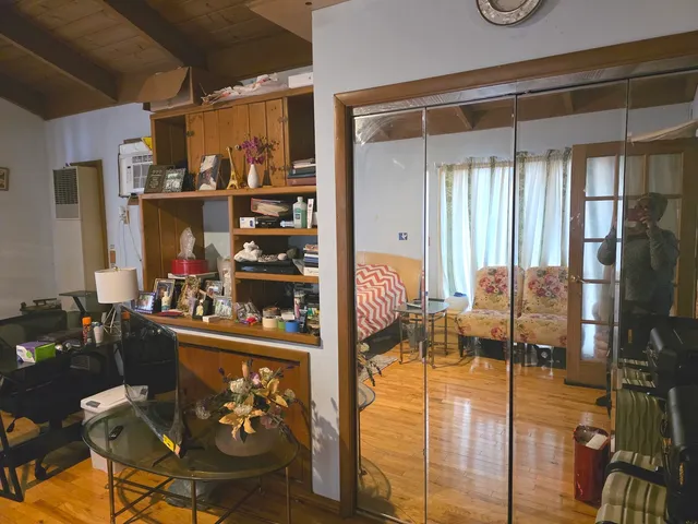 a room with lots of different furniture