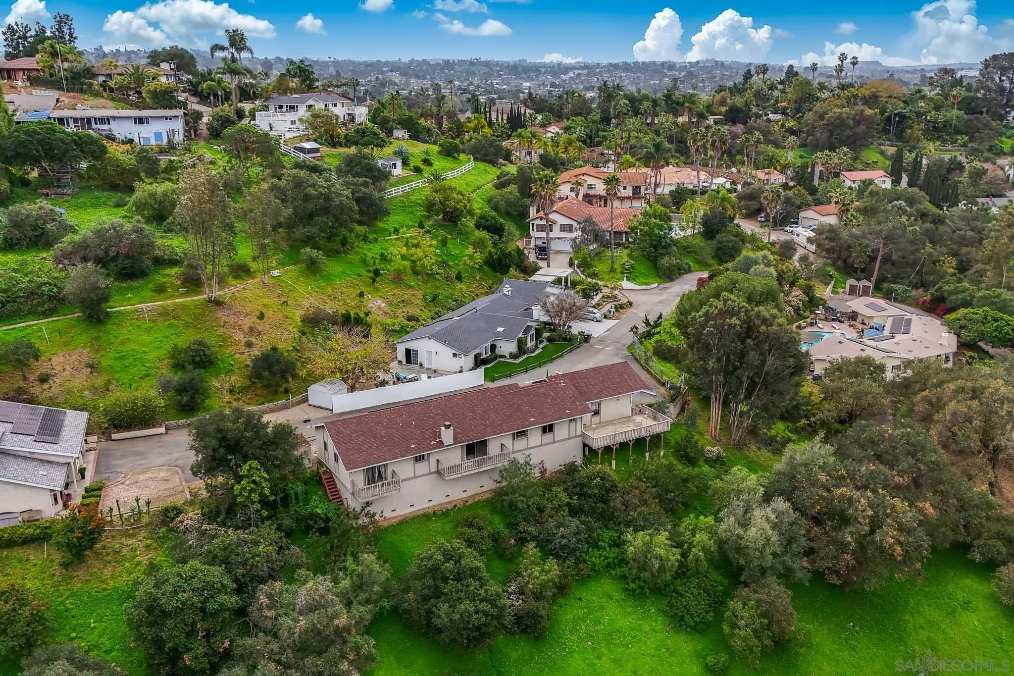 221 Colina Terrace Vista, CA 92084 - Photo 54 of 57 an aerial view of a house with a yard