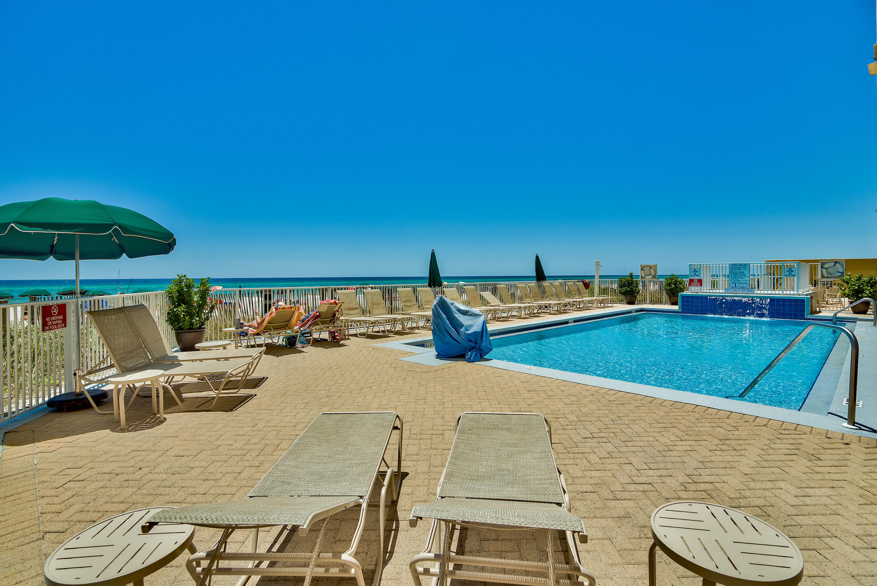 17545 Front Beach Road, Unit 1104 Panama City Beach, FL 32413 - Photo 24 of 31 swimming pool view with a seating space