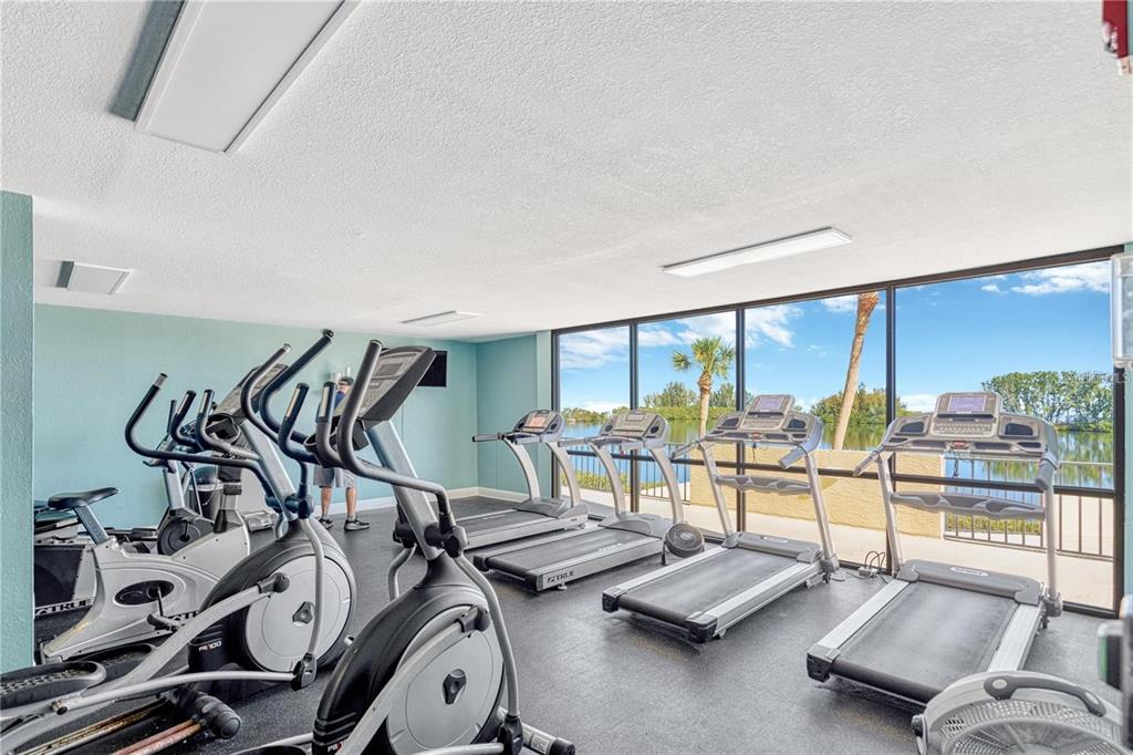 6009 Sea Ranch Drive, Unit 705 Hudson, FL 34667 - Photo 31 of 43 a view of a room with gym equipment
