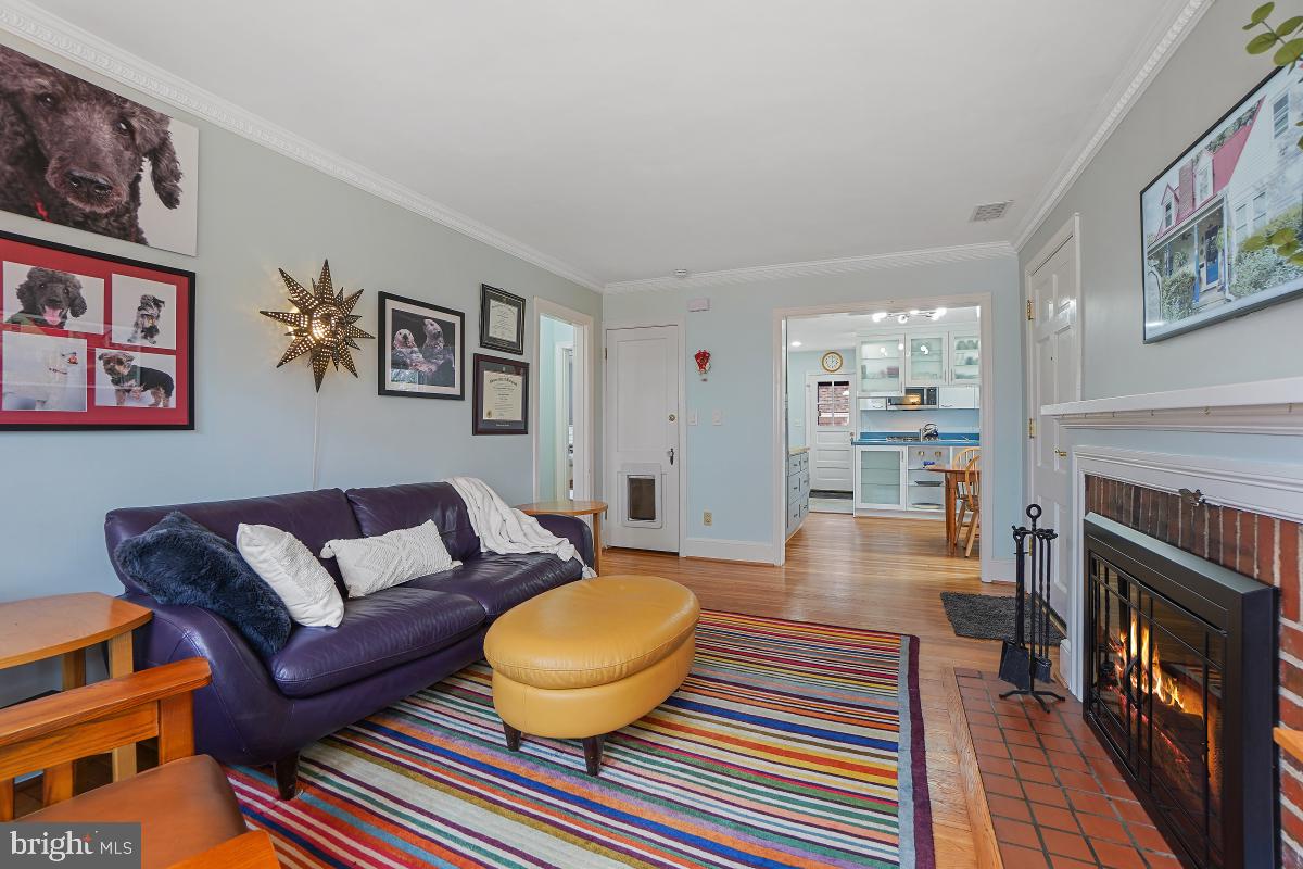 4 Sunnyside Road Silver Spring, MD 20910 - Photo 13 of 50 Living Room Opens to the Dining Room