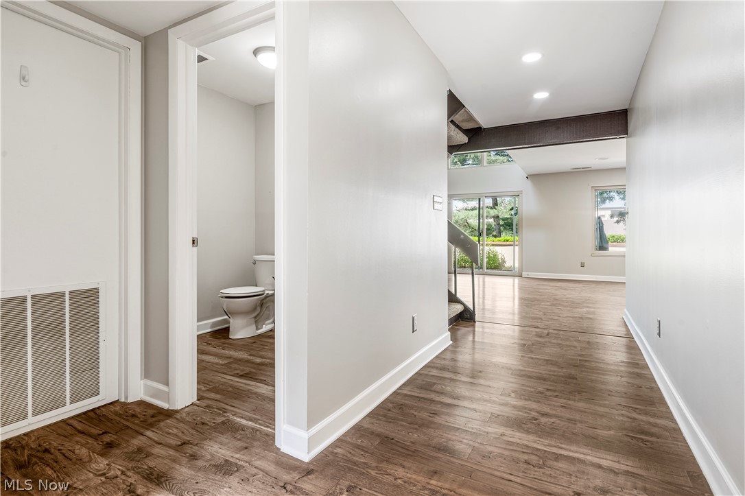 3428 South Smith Road Fairlawn, OH 44333 - Photo 22 of 30 Corridor featuring dark wood-type flooring
