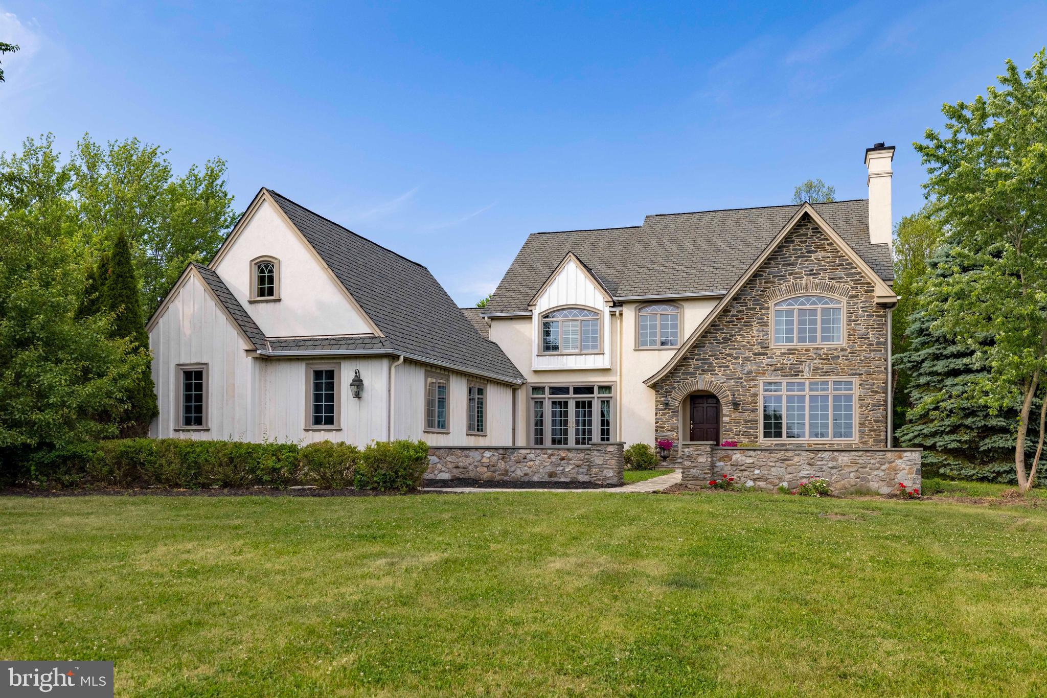 265 Walter Road Chalfont, PA 18914 - Photo 1 of 83 Front Exterior with Tudor Inspired Roofline