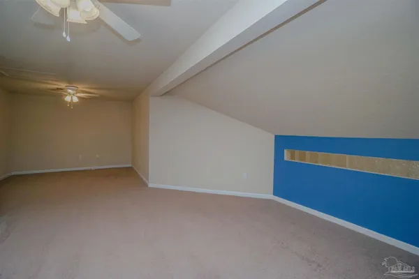 a view of a backyard with a tree