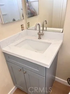 a close view of sink and tap