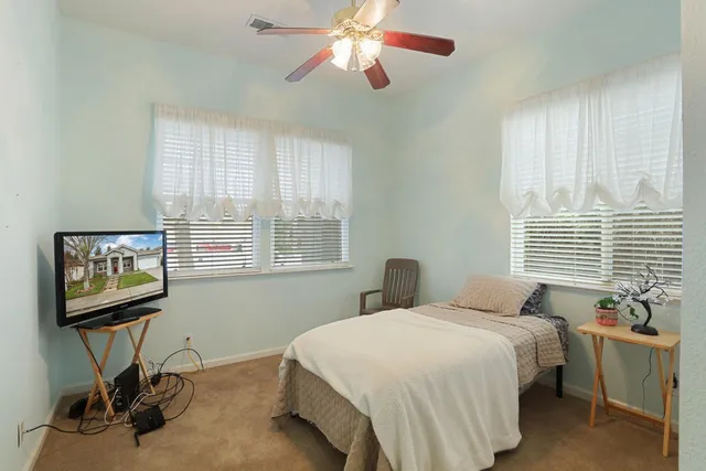 an empty room with a closet and closet