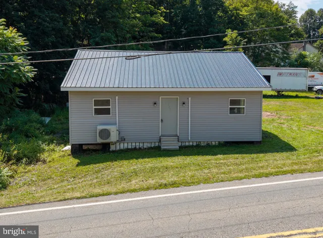a backyard of a house