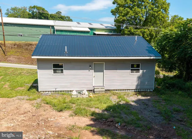 a backyard of a house