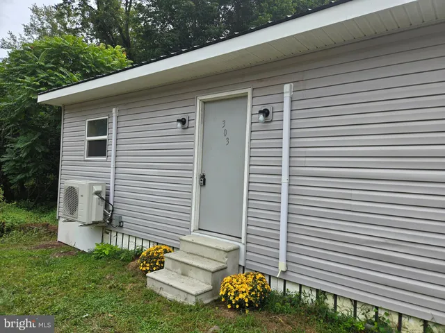 a view of backyard with a garden and plants
