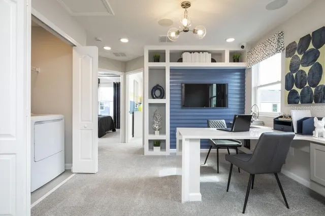 a view of a kitchen and dining room