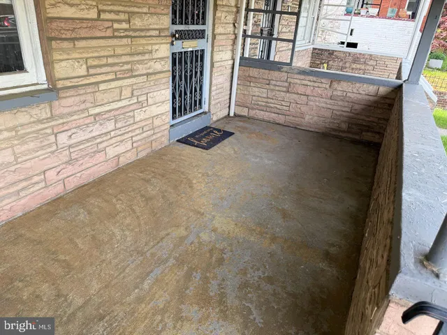 a view of front door of house