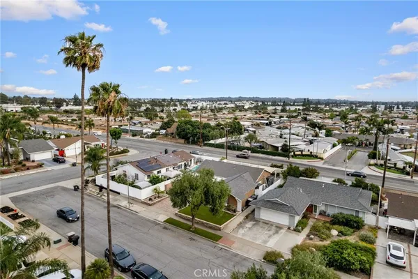an aerial view of a city