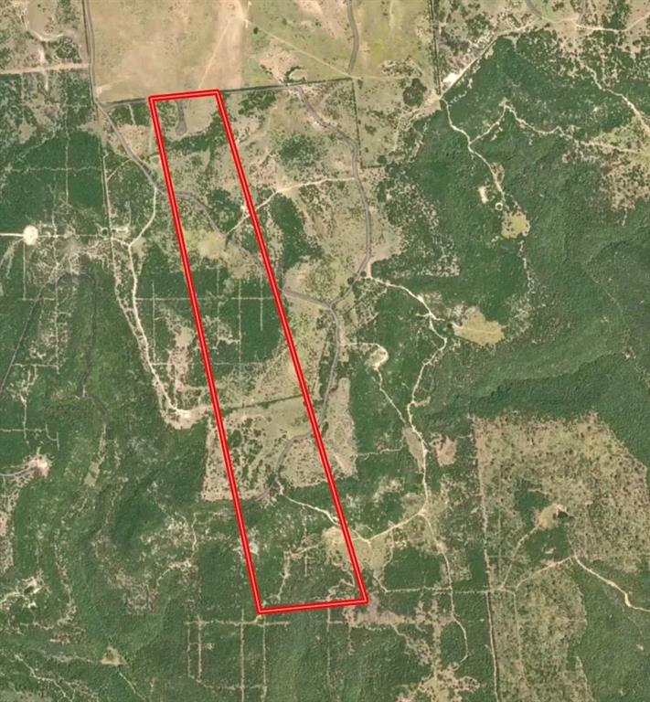 242.442-acres McClure Ranch Road Palo Pinto, TX 76484 - Photo 7 of 32 Aerial overview of property's location with property parcel outlined