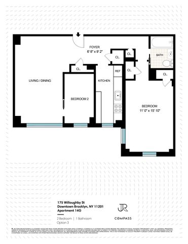 $635,000 | 175 Willoughby Street, Unit 14G | Downtown Brooklyn