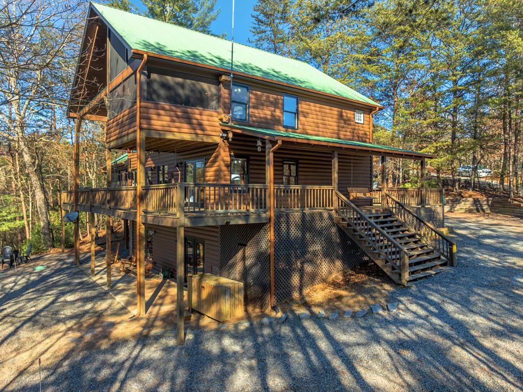 a front view of a house with balcony