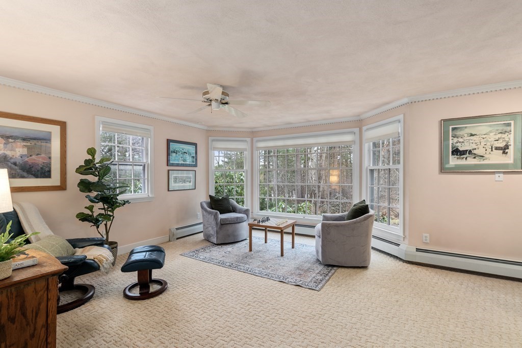 62 Rambling Road Sudbury, MA 01776 - Photo 12 of 38 a living room with furniture and a potted plant