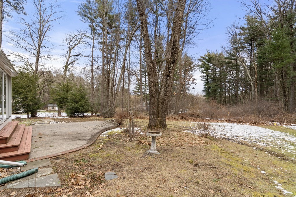 62 Rambling Road Sudbury, MA 01776 - Photo 32 of 38 a view of a yard with snow on the road