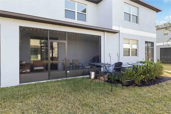 a view of a house with patio